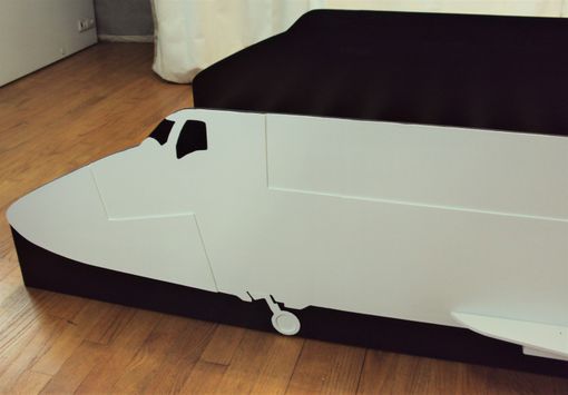 Custom Made Space Shuttle Twin Kids Bed Frame - Handcrafted - Space Themed Children's Bedroom Furniture
