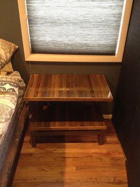 Custom Made Floating End Table.