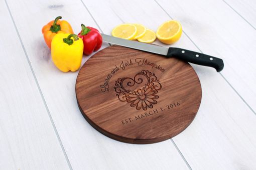 Custom Made Personalized Cutting Board, Engraved Cutting Board, Custom Wedding Gift – Cbr-Wal-Laurenjoshthompson