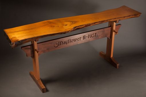 Custom Made Mayflower Trestle Hall Table