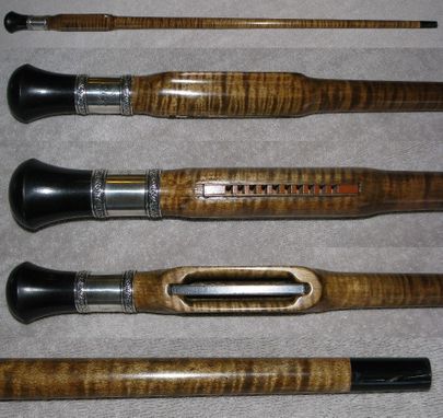 Custom Made Custom Harmonica Cane Walking Stick