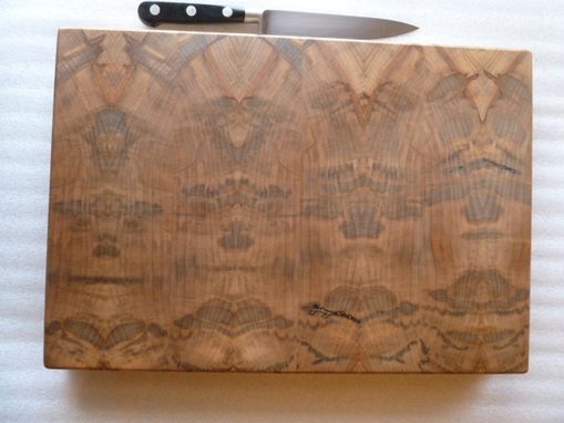 Custom Made Ambrosia Maple End Grain Chopping Board, Butcher Block, Island