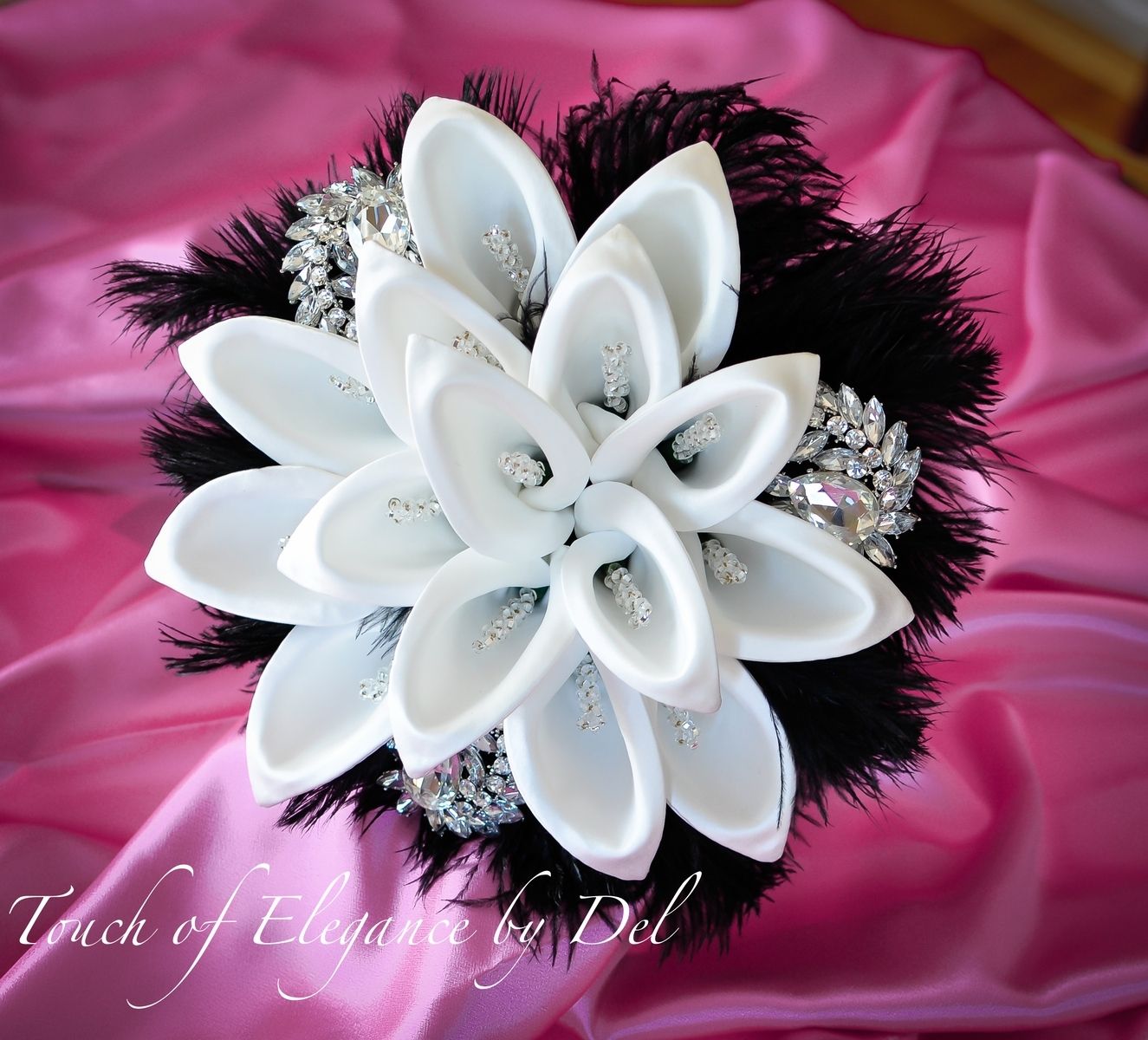 Custom 10" 'Diamonds In The Sky' Bridal Brooch Bouquet ...