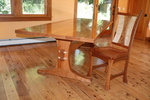 Custom Made Trestle Table And Chairs