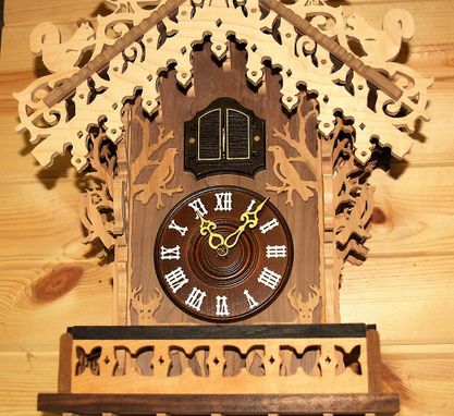 Custom Made Fretwork Cuckoo Clock