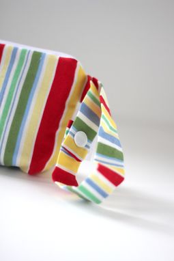 Custom Made Mini Gusseted Messy Bags (Snack Bags) - Retro Cha Cha Stripe