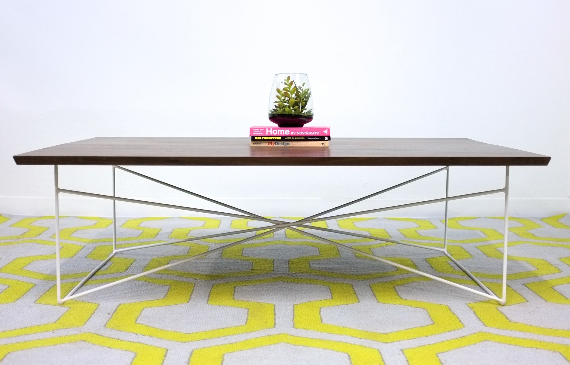 Buy Custom Miami Style Walnut Coffee Table, made to order from