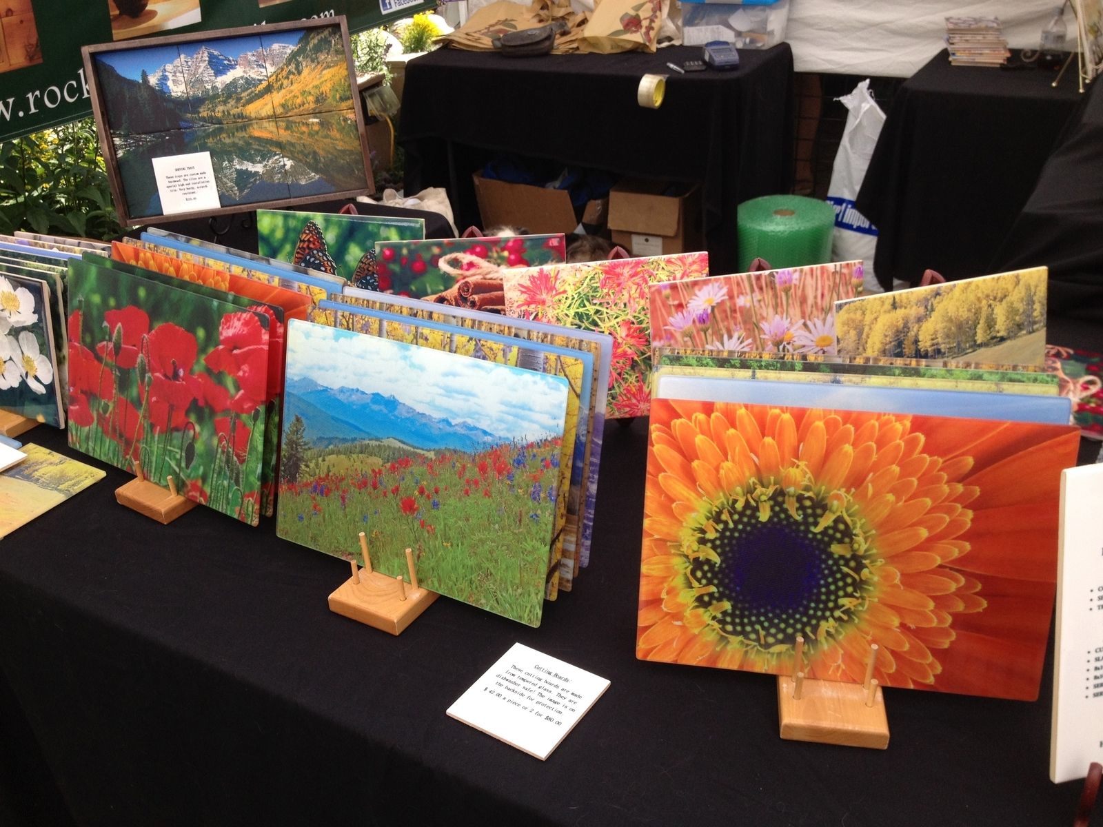 Hand Crafted Personalized Glass Cutting Boards by Rocky Mountain Tile