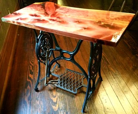 Custom Made Live Edge Accent Or End Table