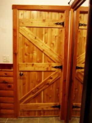 Hand Made Custom Interior Pine Cabin Doors By Drew S Up North