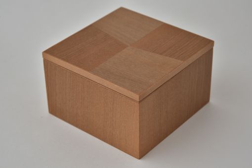 Custom Made Madrone And Cedar Box With Parquet Lid