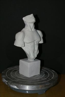 Custom Made Fraternity University College Table Bust Torso Statue Sculpted Custom Example