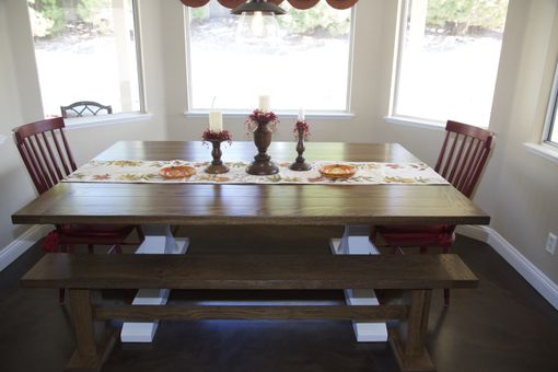 Custom Made Oak Dining Table