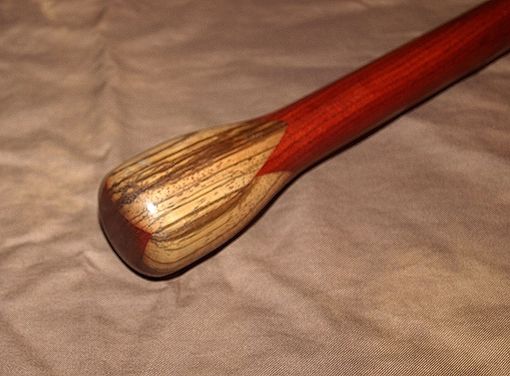 Custom Made Bloodwood And Zebrawood Walking Cane