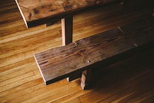Custom Made Reclaimed Farmhouse Table + Bench