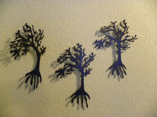 Custom Made Trees In The Wind - Set Of 3
