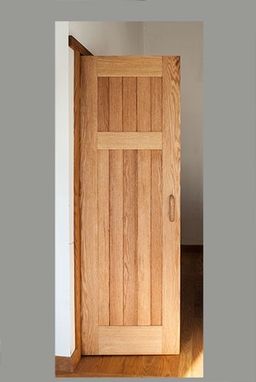 Custom Made Arts & Crafts Closet Door- Green & Green Styling