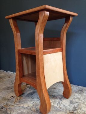Custom Made Tall And Shapely Twins; Cherry Bedside Tables