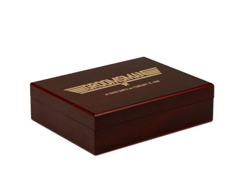 Custom Made Personalized Groomsman Gift Box, Cufflinks Box, Golf Ball Box