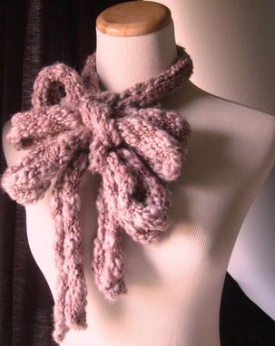 Custom Made The Amazing Chunky Skinny Scarf - In Dusty Muave