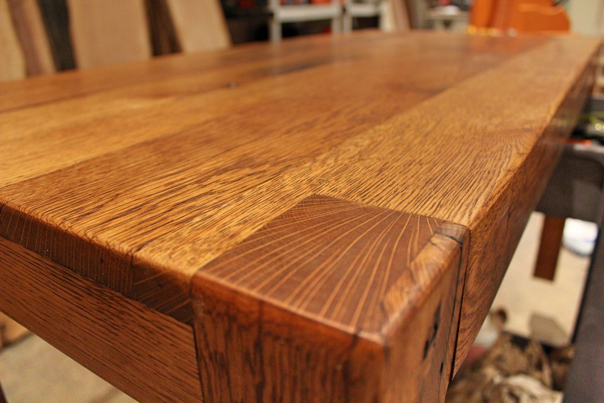 Hand Made Reclaimed White Oak Parsons Style Desk by William Ney, LLC ...