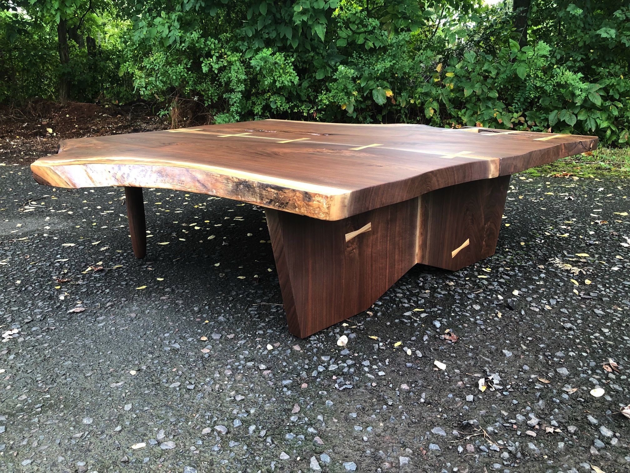 Hand Made Large Nakashima Style Coffee Table by Don Yacovella