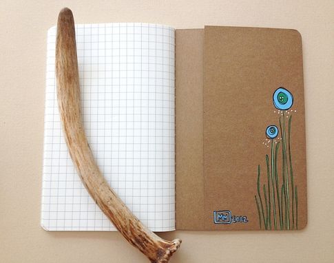 Custom Made Abstract Flower Hand Illustrated Notebook