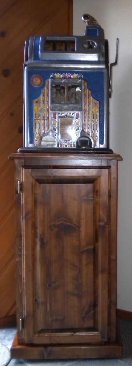 Vintage Slot Machine Stand