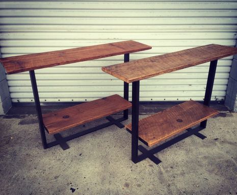 Custom Made Reclaimed Barnwood Oak Console Table