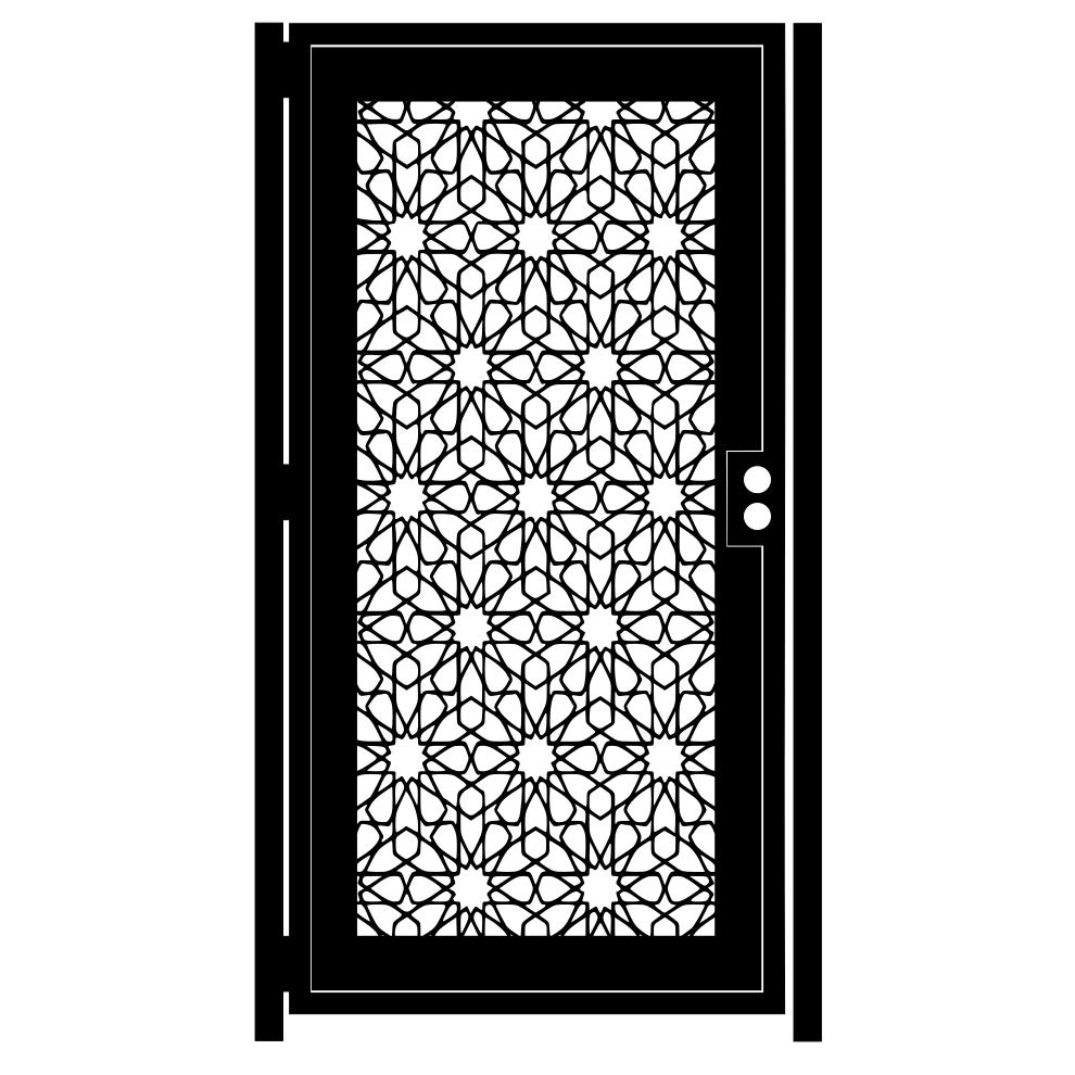 Buy Hand Made Decorative Mosaic Steel Gate - Agra Design ...