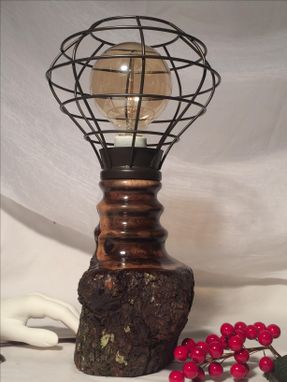 Custom Made Walnut Edison/Tesla Lamp