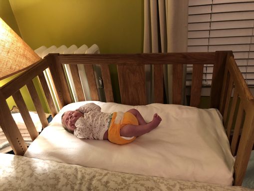 Custom Made Sidecar Style Baby Bed That Attaches To Mom's Bed