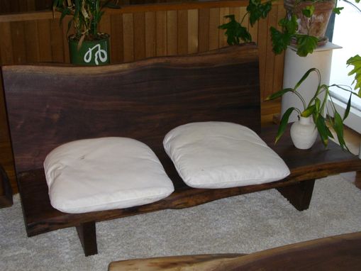 Custom Made Walnut Love Seat