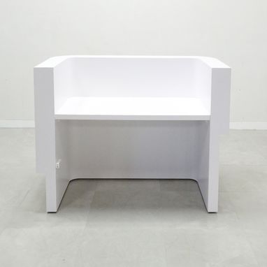 Custom Made Modern Custom Reception Desk - Nola Curved Split Desk