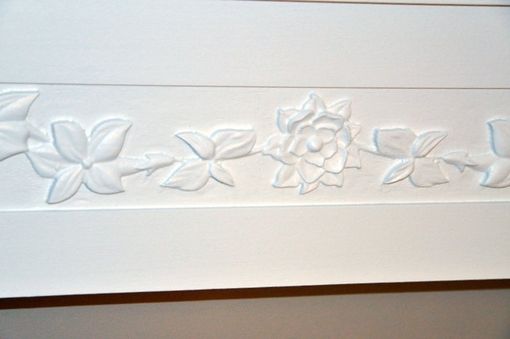 Custom Made Carved Painted Fireplace Mantel