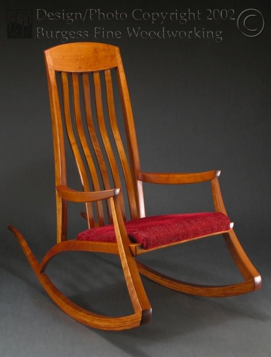 Handmade Nursing Rocking Chair By Burgess Fine Woodworking CustomMade Com   498.519923 