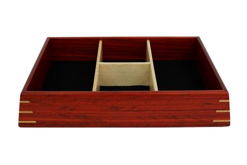 Custom Made Valet Box | Solid Padauk And Birdseye Maple