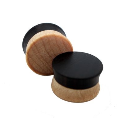 Custom Made Wooden Ear Plugs Gauges, Exotic And Domestic Woods, Body Art Jewelry