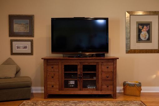 Custom Made Tv Cabinet From Reclaimed Oak