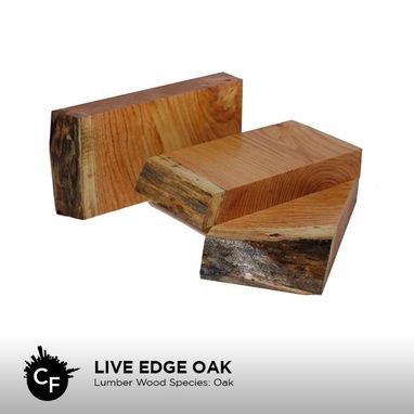 Custom Made Live Edge Oak