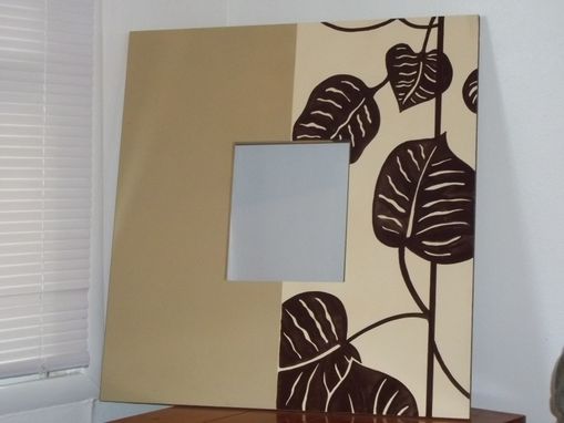 Custom Made Painted Leaf Frame