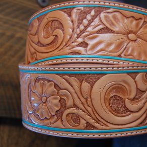 Handmade Hand Tooled Leather Belt - Your Size by Lone Tree Leather ...