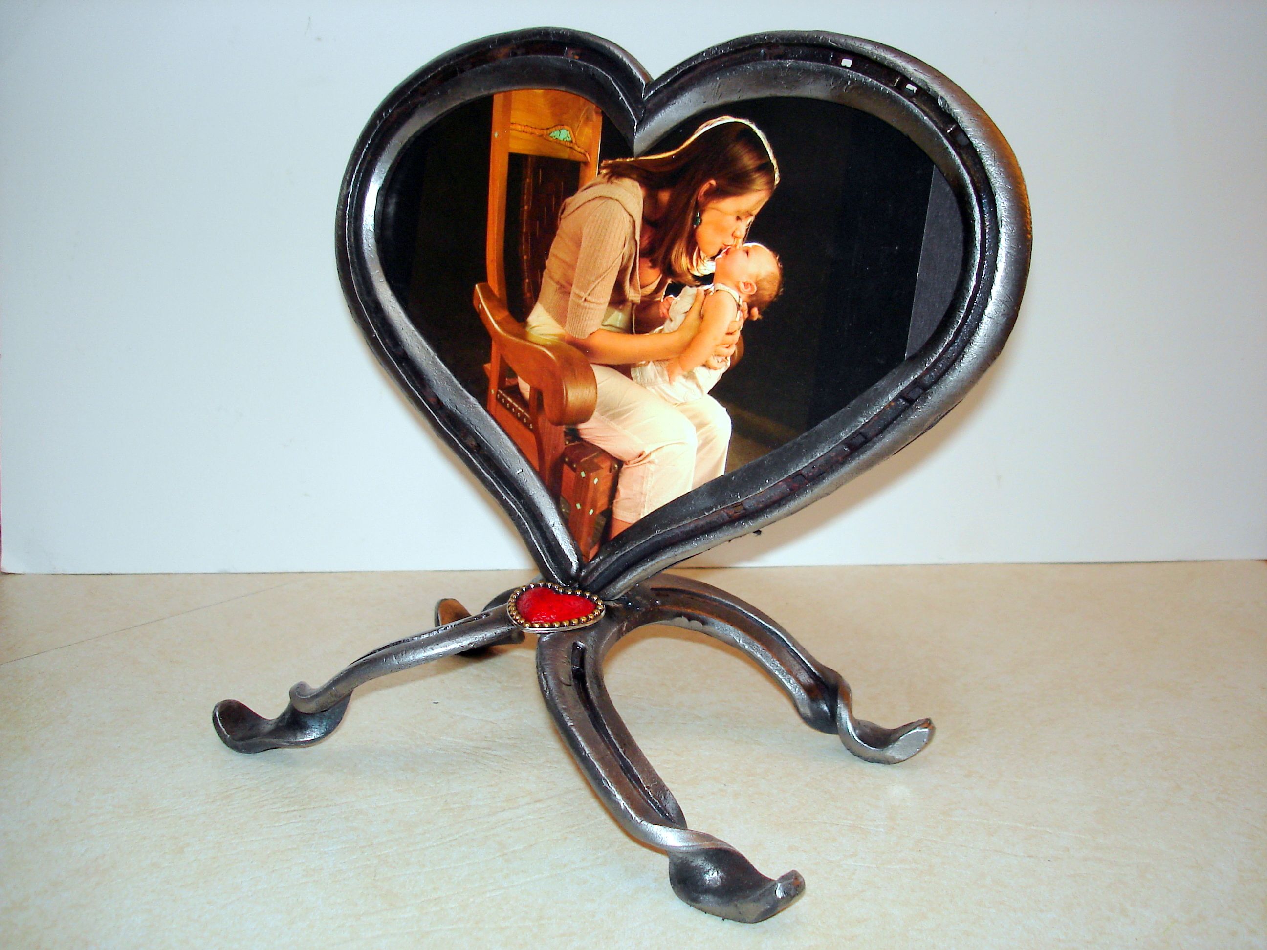 Buy Custom Made Horseshoe Picture Frame, made to order from David