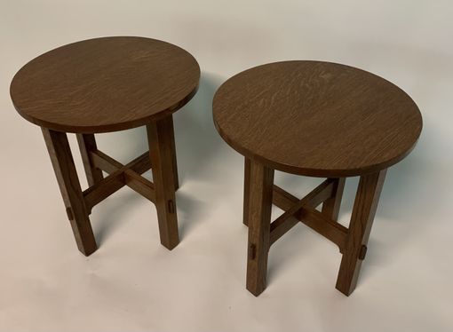 Custom Made Arts And Crafts Tabouret Tables