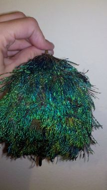 Custom Made Sale Turquoise & Blue Peacock Feather Hair Fascinator, Great Bridesmaid Gift, Ready To Ship