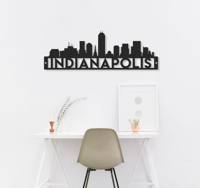 Custom Made Indianapolis Skyline Wall Art