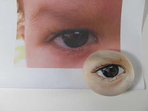 Custom Made Realistic Painted Sculpture Of Your Eye, The #Eyeloveproject
