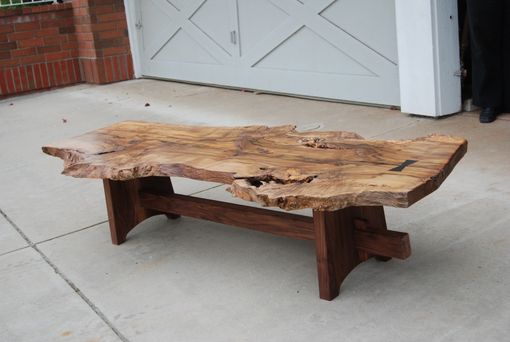 Custom Made Natural-Edge Wood Coffee Tables
