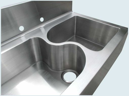 Custom Made Stainless Sink With "S" Divider & Apron