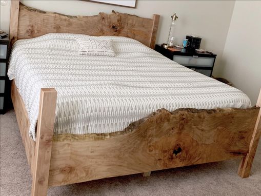 Custom Made Gorgeous Live Edge Maple Bed